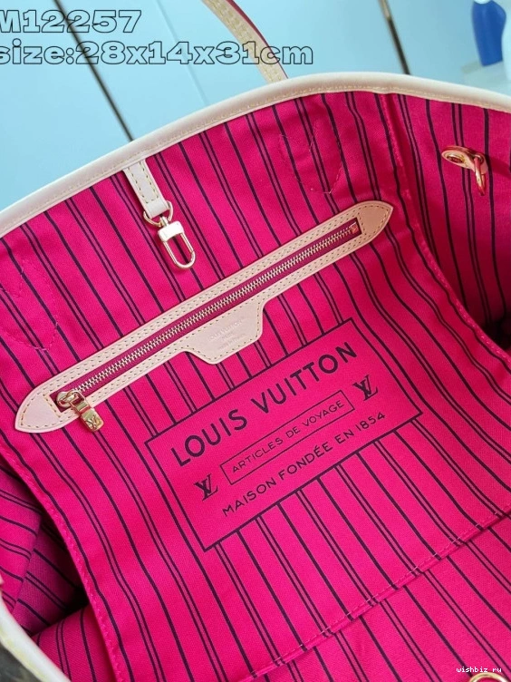 WIS Bandoulière Inside Louis MM-31*28*14cm Vuitton Out Neverfull 0710